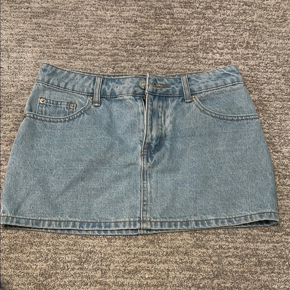 Edikted Blue Pencil Mini Skirt Casual Style